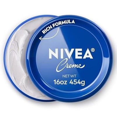 NIVEA Cream Moisturizer for Face & Body, 16 Oz - Rich, Fast-Absorbing Care