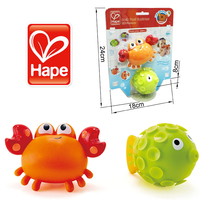 SPRUZZINI DEL LAGHETTO NELLA ROCCIA GIOCO PER BAGNETTO HAPE E0208