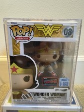Funko Pop 2025 NYCC Exclusive DC Wonder Woman Metallic LE 500 SEALED Hard Case