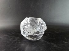 Vintage Kosta Boda Glas Snowball / Schneeball Teelichthalter - 7,5 cm