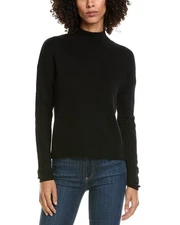 Incashmere Mock Sleeve Stitch Wool & Cashmere-Blend Sweater Women's