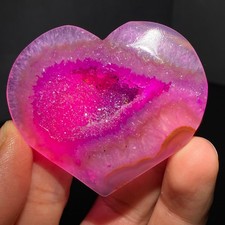 52g Rare purple Stone Heart Crystal Specimen Freeform Energy Healing Reiki
