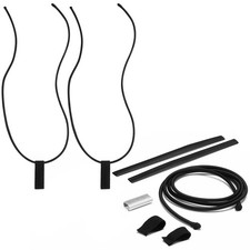 2 Pcs Replacement Wakeboard Tower Rack Bungee Cords with Pull Tab Black Elast...