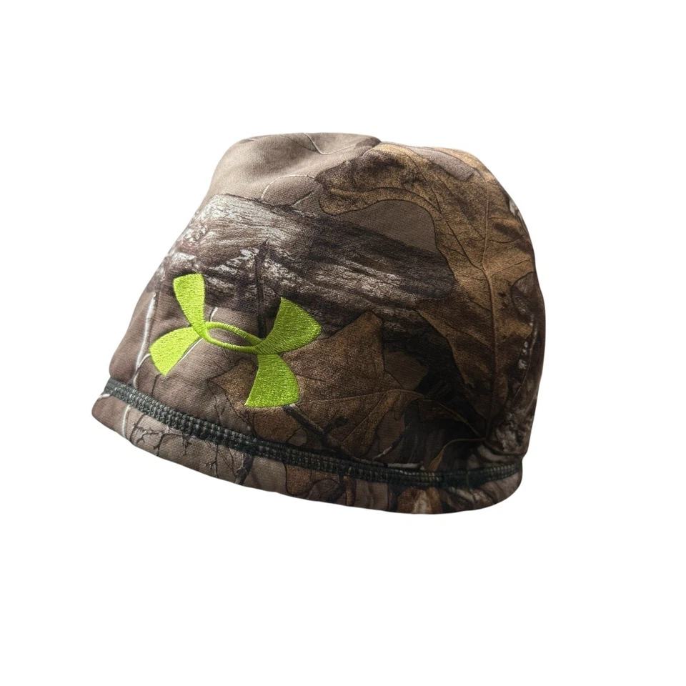 Under Armour Scent Control Infrared Coldgear Realtree Camo Beanie Hat Sz Sm Med - Image 2 of 4