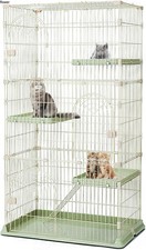 Large Cat Cage 52 Inch with 3 Platforms,for Small and Medium Animals