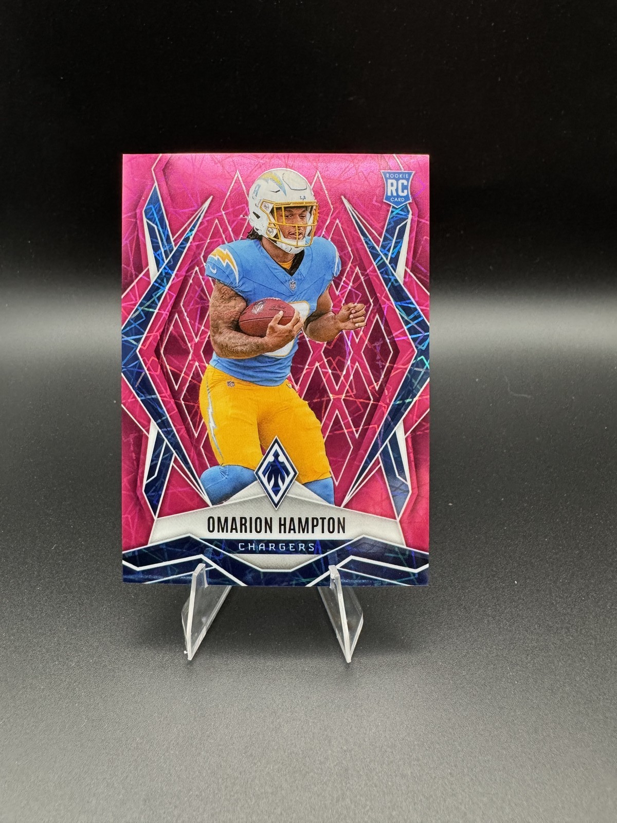 2025 Phoenix Football Omarion Hampton #192 Pink Lazer /149