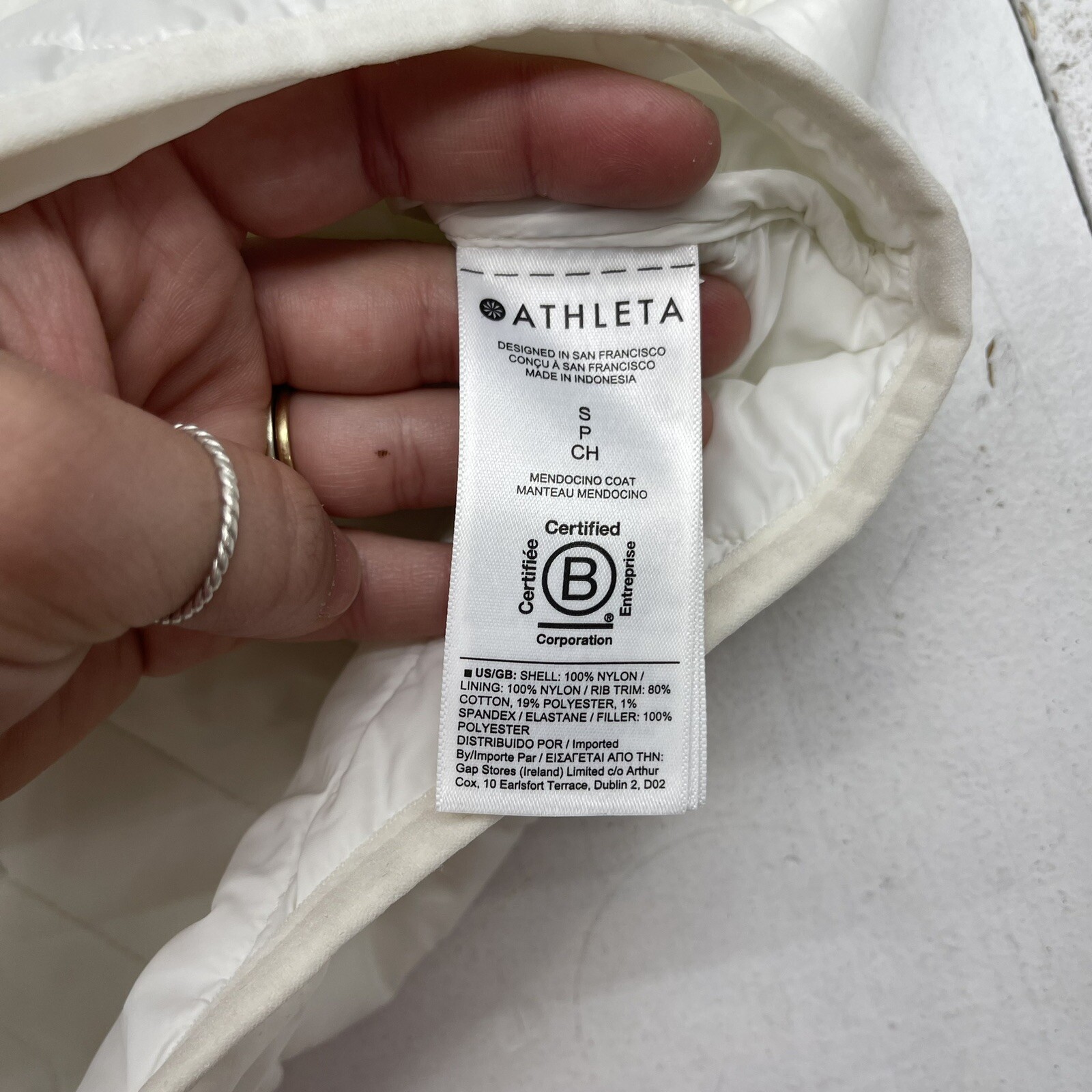 Athleta Mendocino Coat White Women’s Size Small New eBay