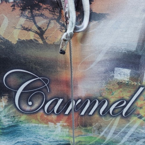 Passion Women's Full-Zip Hooded Drawstring Graphic Jacket XL Lightweight - Picture 5 of 9