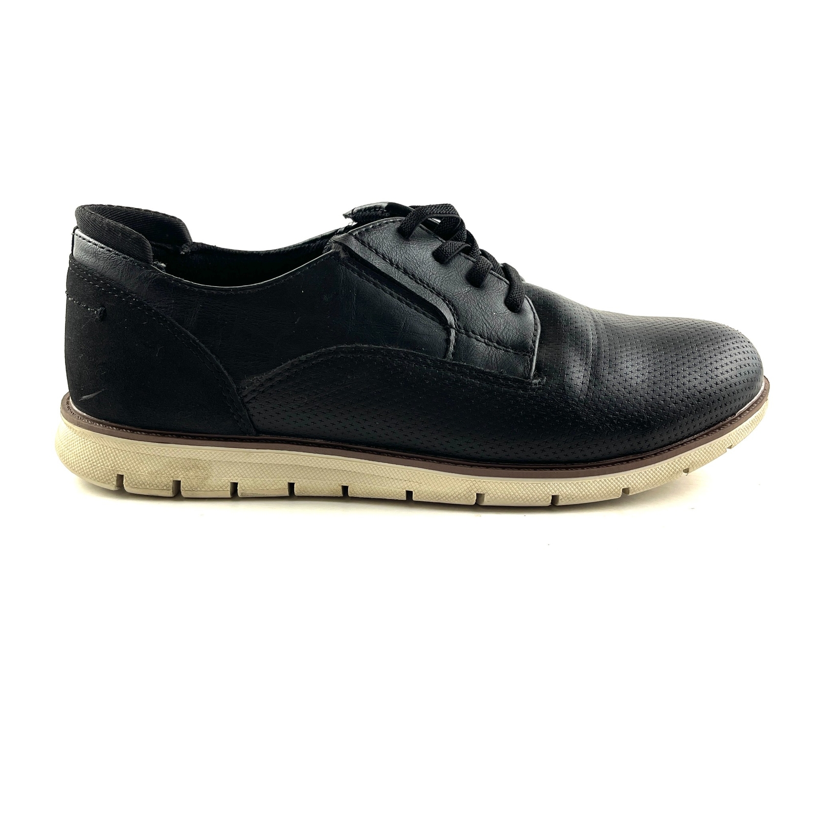 SAOLA Scarpe eleganti stringate Crown vintage Henry WW unisex bambini US 7 Oxford in pelle nera