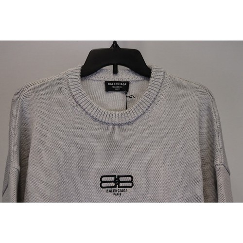 Balenciaga Crew Neck Sweater in Gray BNWT S - Picture 4 of 16