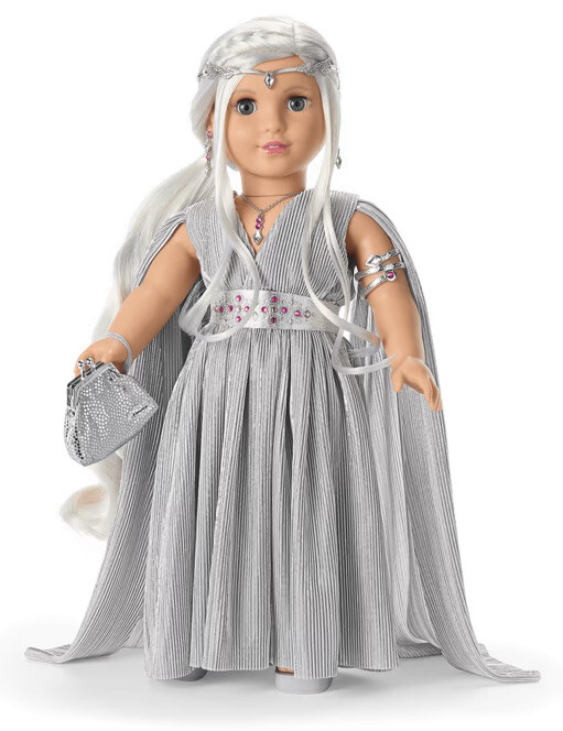 American Girl 2023 Shimmering Silver Holiday Collector Doll American Girl 2023 Shimmering Silver Holiday Collector Doll