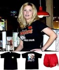 XL Hooters Uniform Shirt L Dolfin Shorts Name Tag Slouch Socks Tamara Pantyhose — photo 1