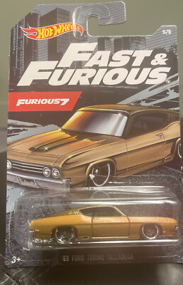 Hot Wheels  69 Ford Torino Talladega Fast & Furious 7 2019 New in Package