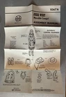 Josie West ORIGINAL Equipment Manual 1067A Marx MINT in Opened Bag