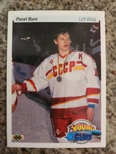 1990-91 Upper Deck UD Young Guns YG Pavel Bure Rookie Card RC #526 Canucks