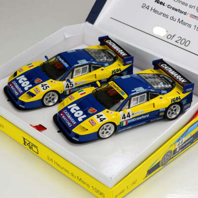 Ferrari F40 GTE 3.5L Turbo V8 n° 1 24h Le Mans 1996 Ennea Igol 1/18