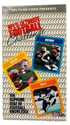 NFL Ultimate Football Challenge VHS (1991) NEW SEALED WATERMARK