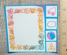  Inkadinkado Stamp Sea Shell Stamp Rolling & Foam Set of 6 NEW Fast Shipping