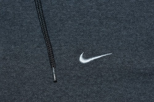 Nike Sportswear Club Fleece Men's Jacket Size L Hoodie Full Zip Swoosh Gray - Picture 3 of 12