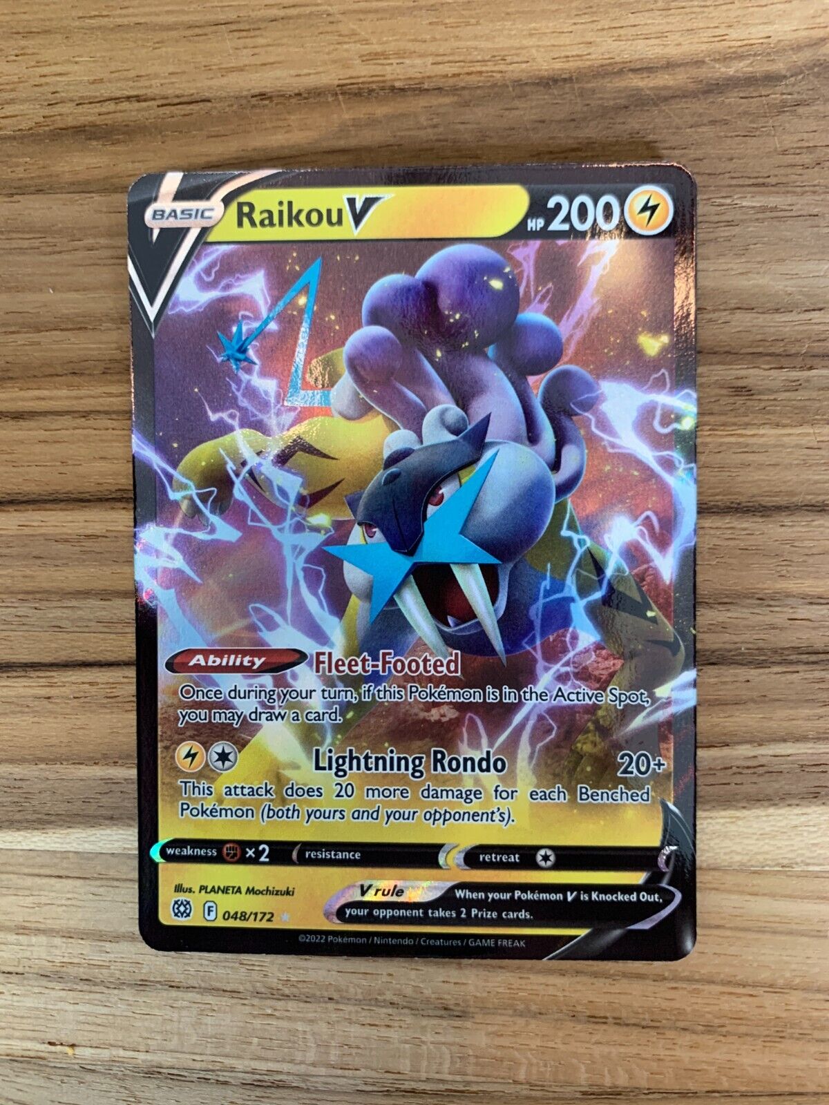 Mavin  Pokémon TCG Raikou V Sword & Shield: Brilliant Stars 048/172 Holo  Ultra Rare B