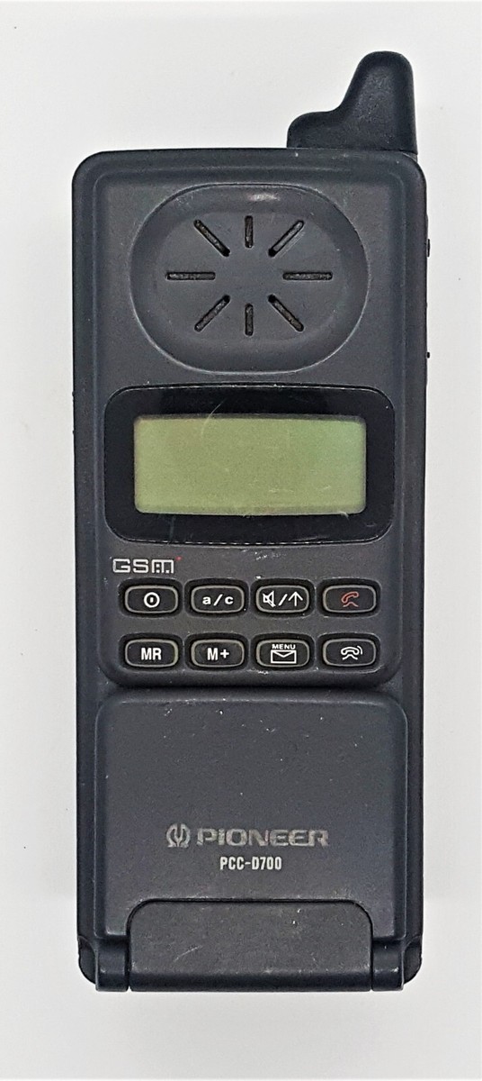 【昭和レトロ】Pioneer PCJ-A7S 懐かしの携帯電話 Vintage/Retro PIONEER PCC-D700 GSM Mobile Flip Phone FOR PARTS