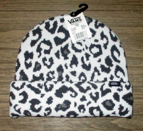 VANS LEOPARD ANIMAL PRINT BEANIE HAT CAP ONE SIZE - Picture 1 of 1