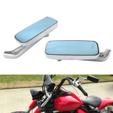 2pcs Chrome Rearview Side Mirror For Harley For Honda For Kawasaki For Suzuki