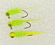 Hand tied crappie jigs 1/16