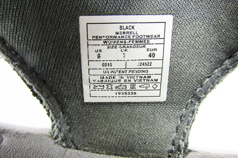 Zapatos deportivos Merrell para mujer Azura talla 9M negros usados vq Foto 3 de 4