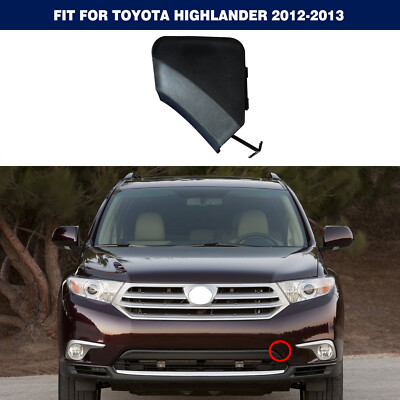 Left Side Front Bumper Tow Hook Eye Cover Cap For Toyota Highlander 2011-2013