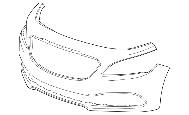 Nova capa de para-choque dianteiro substitua Buick Lacrosse Prime 2017-2019 26216473 GM1000A17 - Imagem 2 de 2