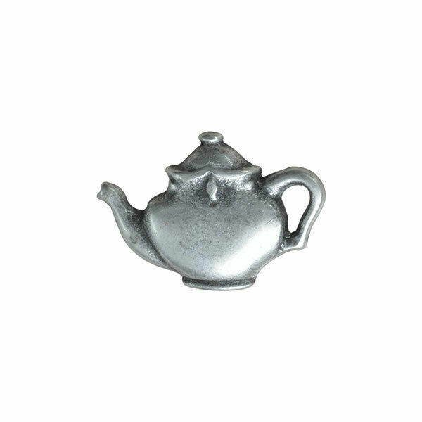 Antique Silver Colour Metal Teapot Buttons