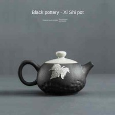 Black Pottery Chinese Style Stoneware Teapot Ceramic Household Single Teapot