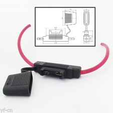 5 Sets Large In Line 8AWG Waterproof Blade Fuse Holder for Car/Boat/Truck