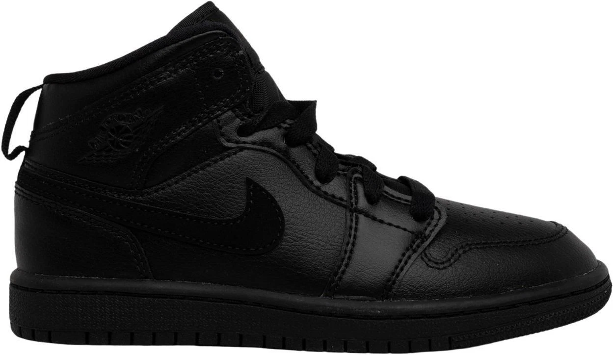 Nike Air Jordan 1 Retro Mid Basketball Shoes All‎ Black Sneakers Men\'s Size 8 Air Jordan 1 Retro High OG  main image 3