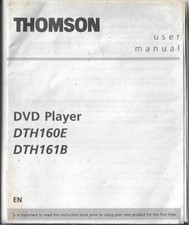 Thomson DTH 160 E 161 B Lettore DVD Inglese User Manual Manuale Manuale Uso Usato