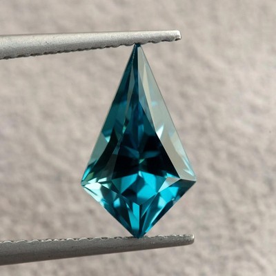 Certified Natural Tormaline Blue Green 14.92 Ct Flawles Kite Shape LooseGemstone