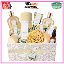Spa Gift Baskets for Women, Spa Gifts for Women, Birthday Gifts for Vanilla