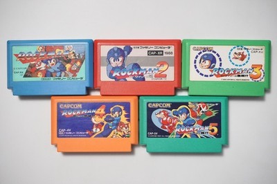 Famicom Rockman Megaman 1 2 3 4 5 Japan FC games US Seller | eBay