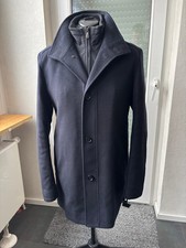 Hugo Boss Herrenmantel - Größe 102 - dunkelblau - Kaschmir