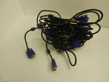 7x Mixed Length VGA Male to VGA Male Video Cables Lot 
