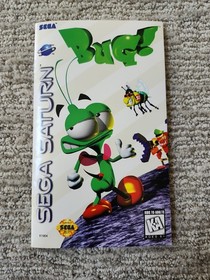 Sega Saturn BUG! CIB Complete With Reg Card BEAUTIFUL SHAPE!
