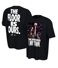 Nike Caitlin Clark Tee Small Loose Fit WNBA “From Downtown” Black Graphic Shirt
