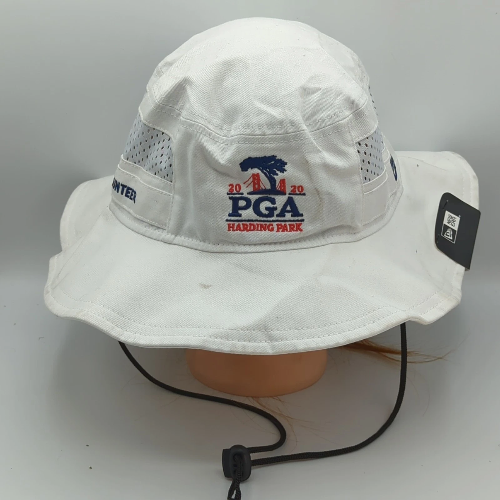 New Era 2020 PGA Championship Harding Park Volunteer Bucket Sun Hat White Cotton