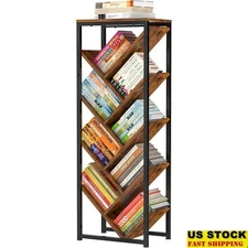 High Capacity Tree Bookshelf Sturdy Design 9 Tier Space Saving Storage Solution