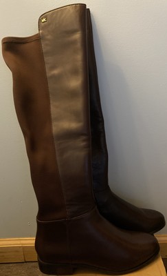 Michael Kors Women's Bromley Over The Knee Flat Riding Brown Boot Size 5.5 New