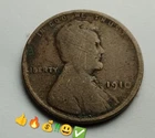 1910 Lincoln Wheat Penny, Bronze, No Mint Mark, Philadelphia Average Circulated