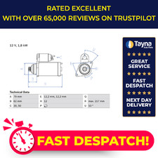 Starter Motor fits SEAT ATECA KH7 1.6D 2.0D 16 to 20 Bosch 0AM911023L Quality
