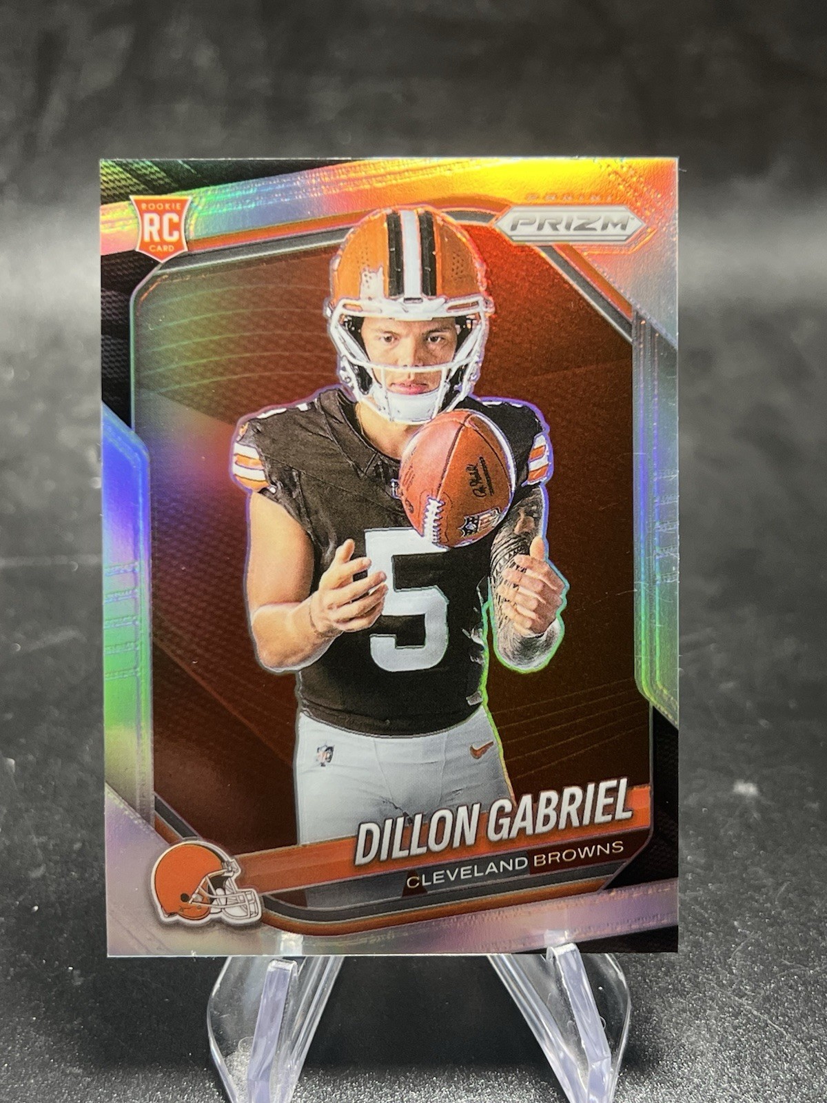2025 Panini Prizm #406 Dillon Gabriel Rookie Variation Silver Prizm Browns RC