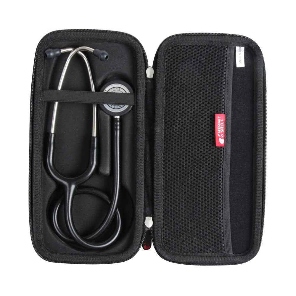 Hard Travel Case for 3M Littmann Classic III Monitoring Stethoscope by  (Black)